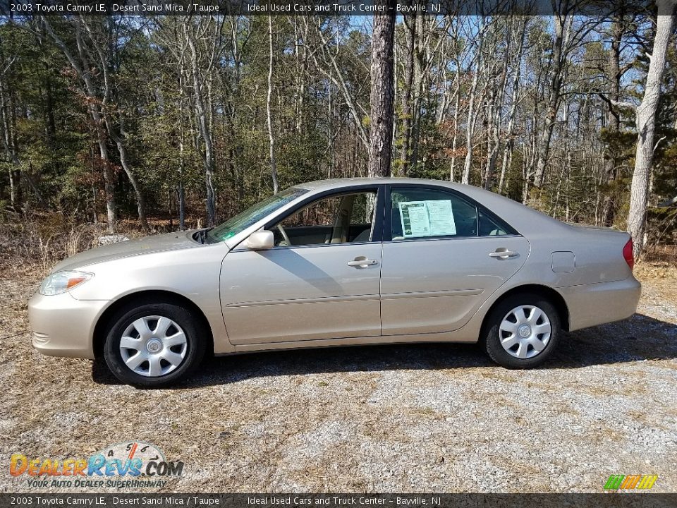 2003 Toyota Camry LE Desert Sand Mica / Taupe Photo #5