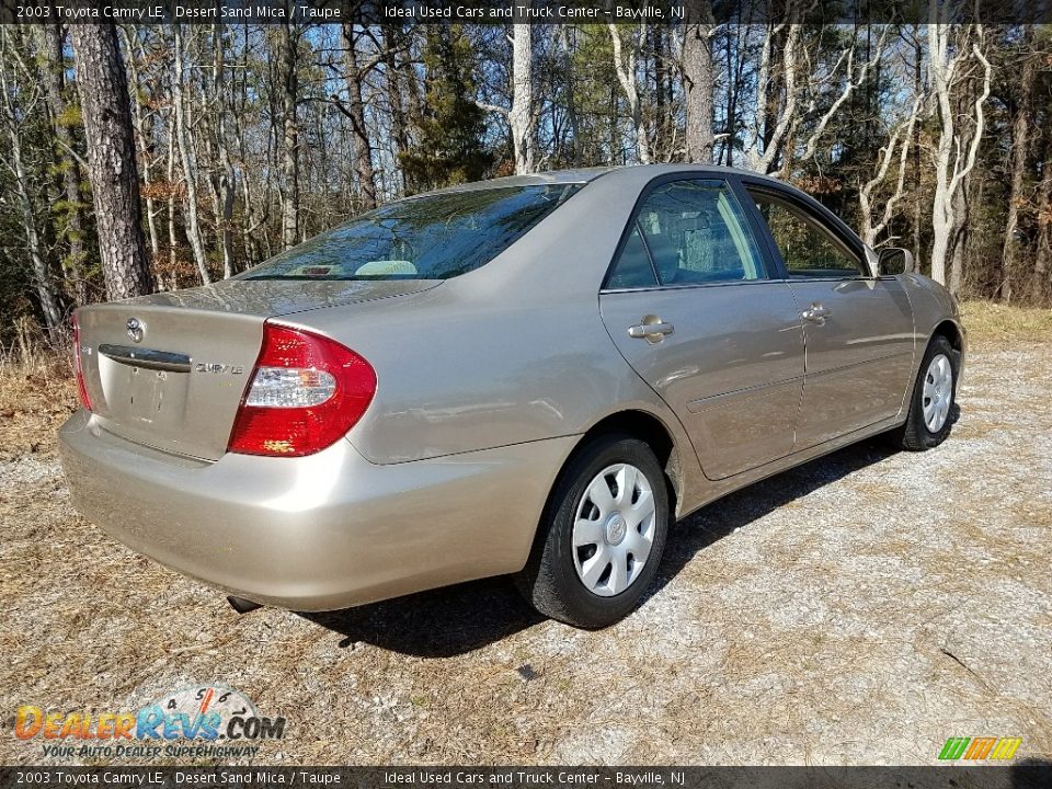 2003 Toyota Camry LE Desert Sand Mica / Taupe Photo #7