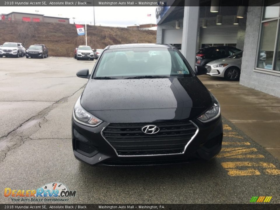 2018 Hyundai Accent SE Absolute Black / Black Photo #2