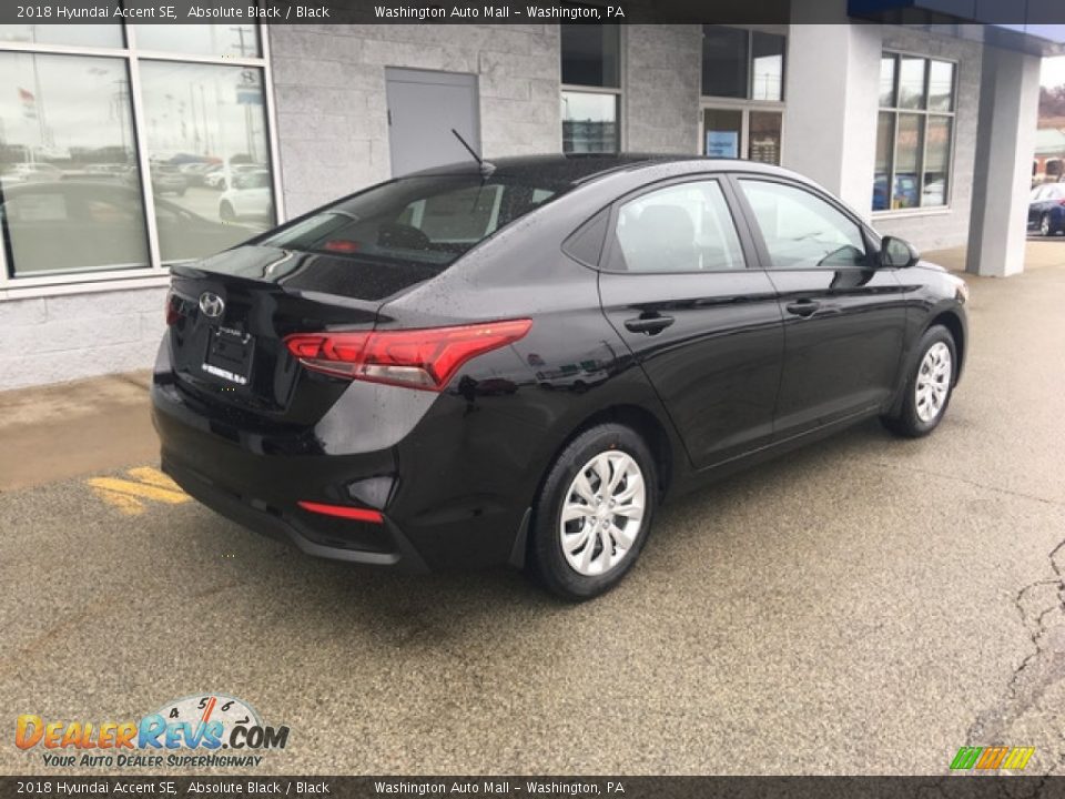 2018 Hyundai Accent SE Absolute Black / Black Photo #4