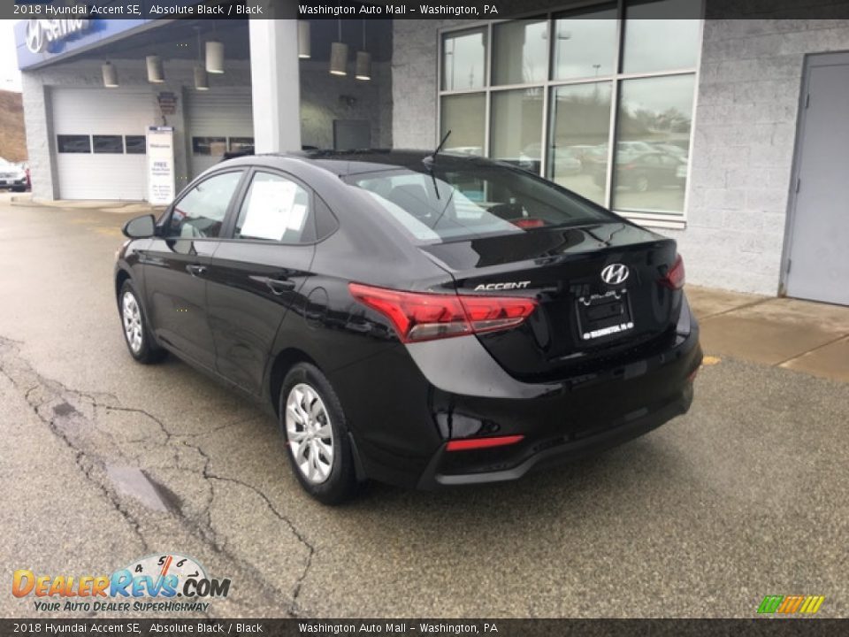 2018 Hyundai Accent SE Absolute Black / Black Photo #6