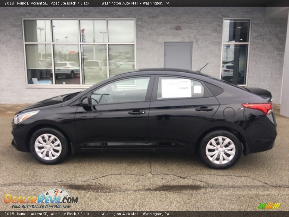 2018 Hyundai Accent SE Absolute Black / Black Photo #7