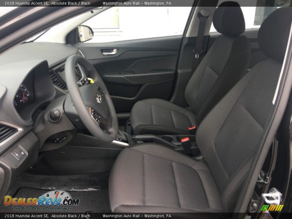 2018 Hyundai Accent SE Absolute Black / Black Photo #11
