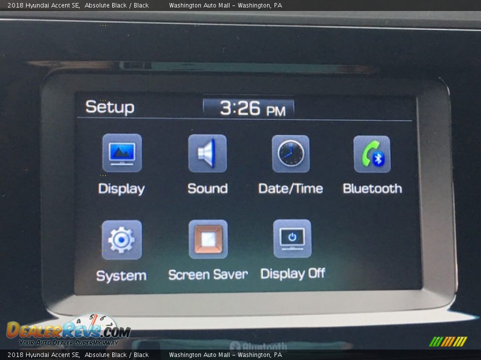 2018 Hyundai Accent SE Absolute Black / Black Photo #15