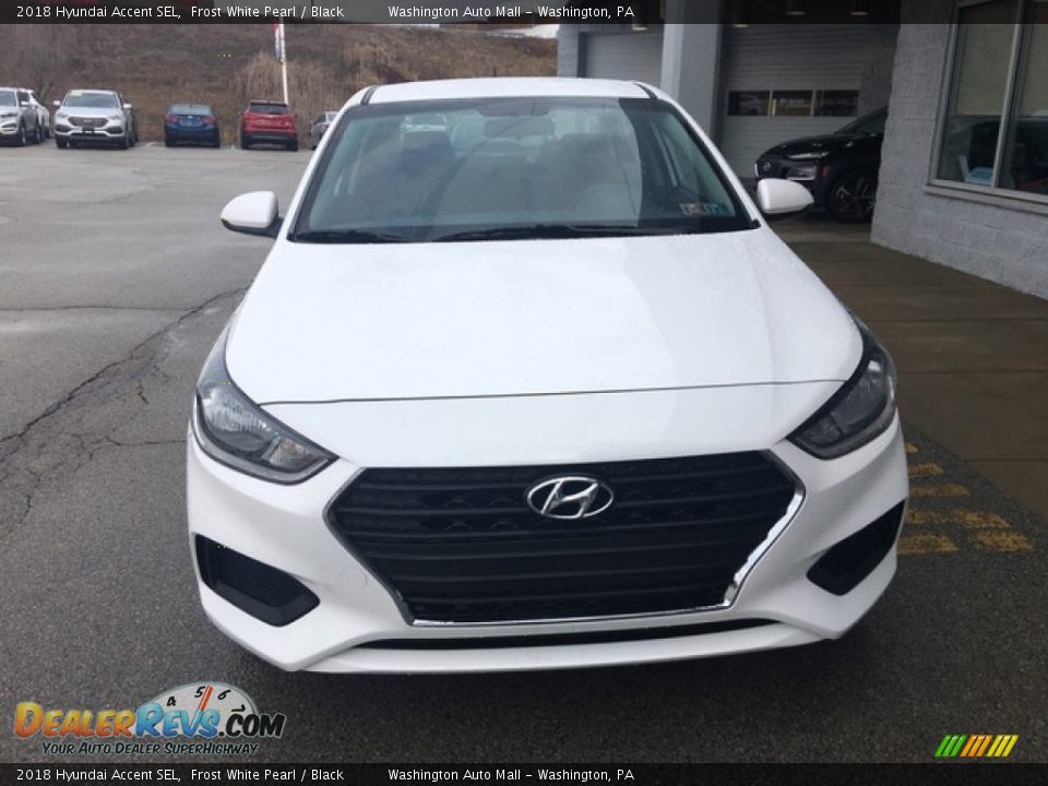 2018 Hyundai Accent SEL Frost White Pearl / Black Photo #2