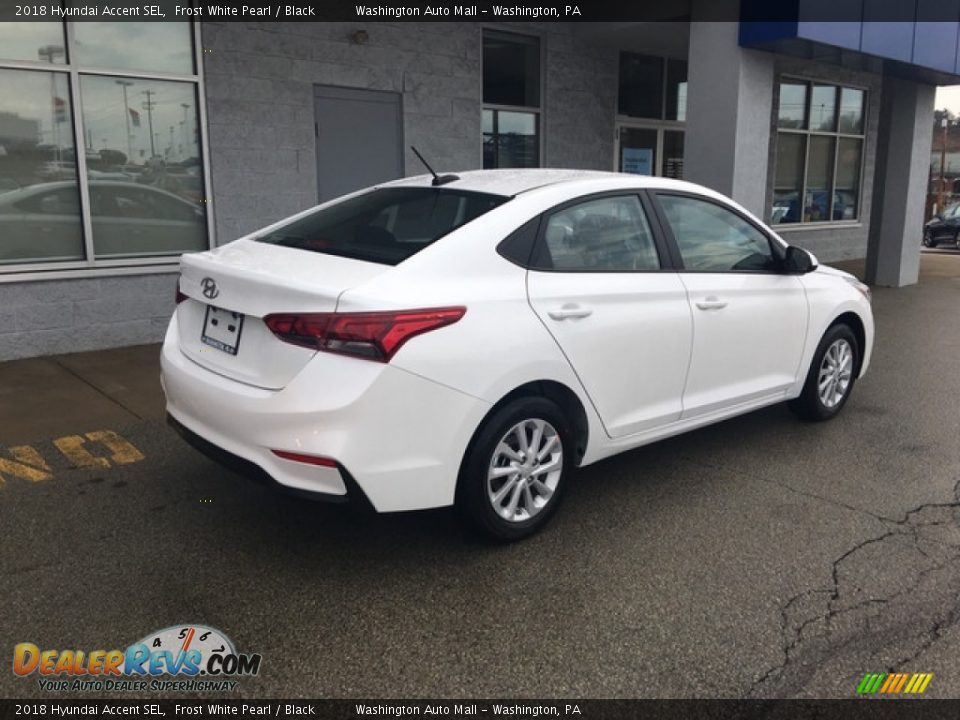 2018 Hyundai Accent SEL Frost White Pearl / Black Photo #4
