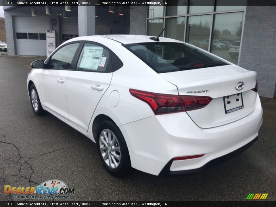 2018 Hyundai Accent SEL Frost White Pearl / Black Photo #6
