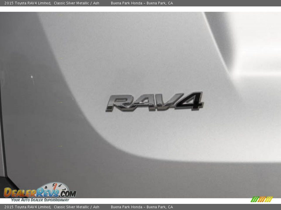 2015 Toyota RAV4 Limited Classic Silver Metallic / Ash Photo #13