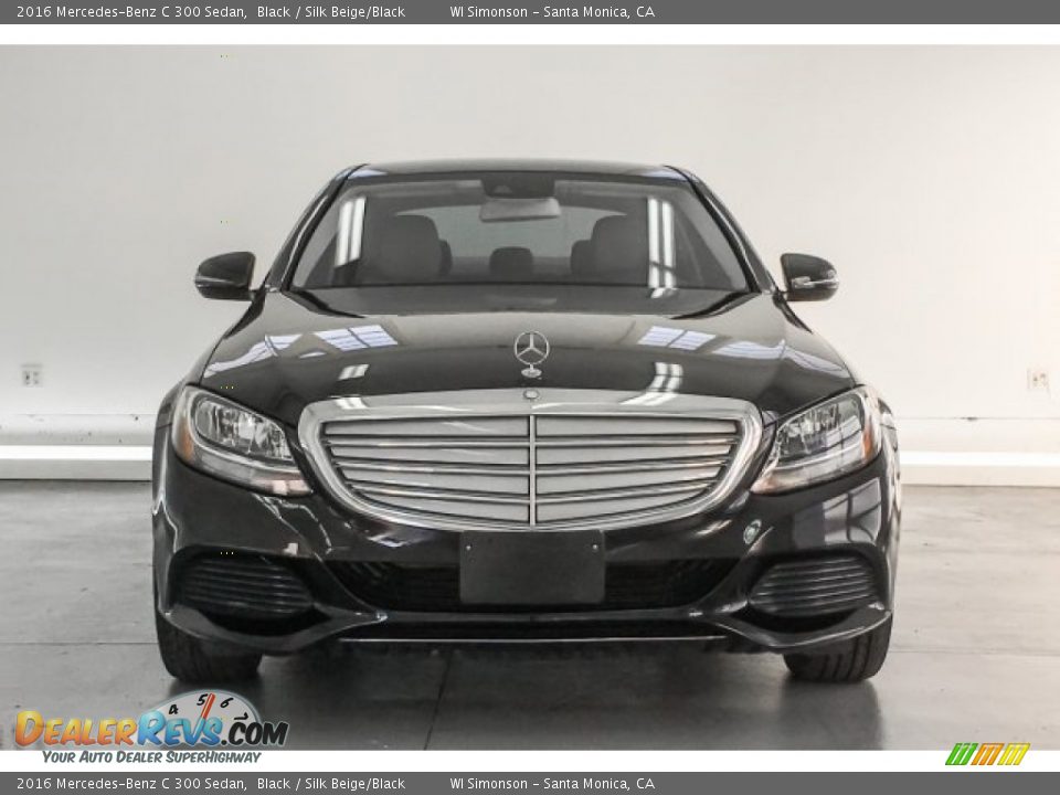 2016 Mercedes-Benz C 300 Sedan Black / Silk Beige/Black Photo #2