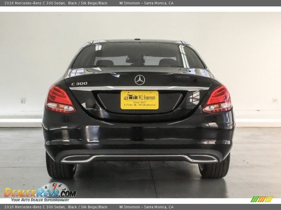 2016 Mercedes-Benz C 300 Sedan Black / Silk Beige/Black Photo #3