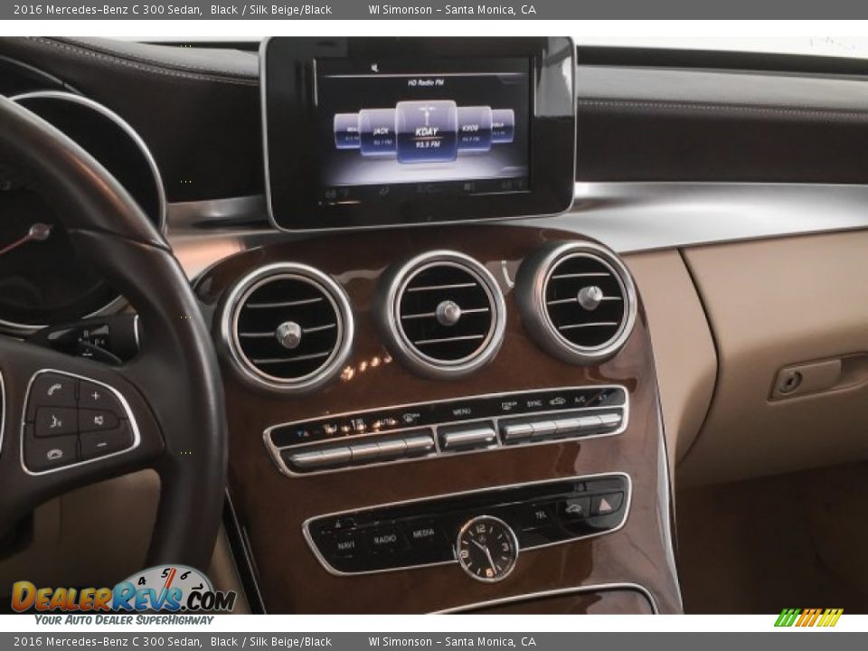 2016 Mercedes-Benz C 300 Sedan Black / Silk Beige/Black Photo #5