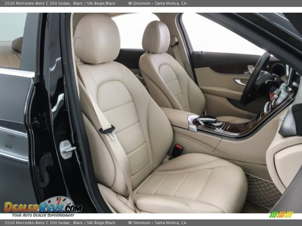 2016 Mercedes-Benz C 300 Sedan Black / Silk Beige/Black Photo #6