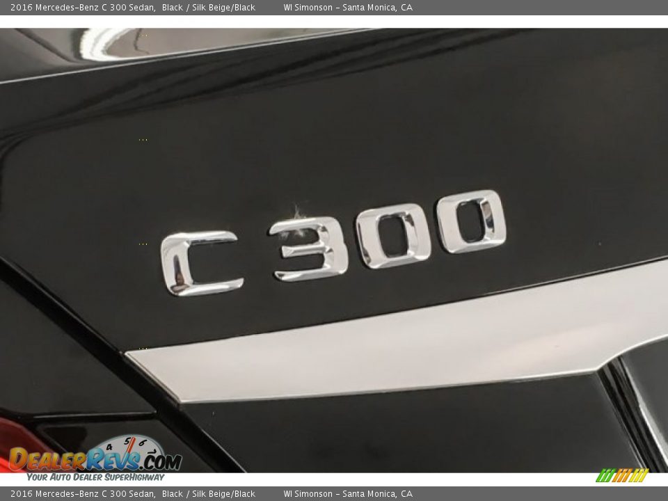 2016 Mercedes-Benz C 300 Sedan Black / Silk Beige/Black Photo #7