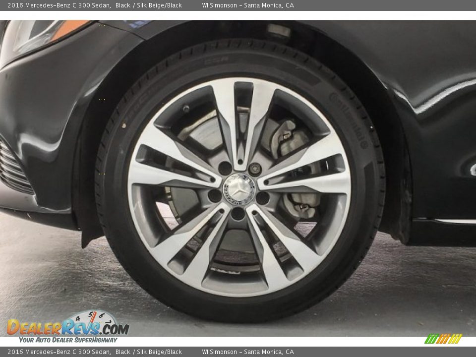 2016 Mercedes-Benz C 300 Sedan Black / Silk Beige/Black Photo #8