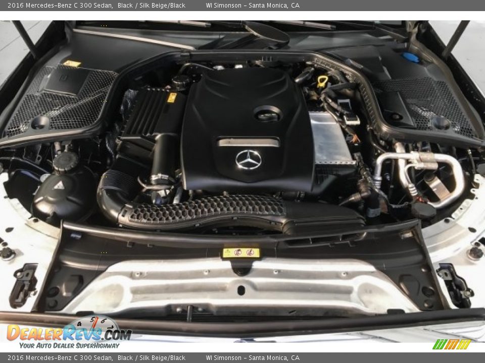 2016 Mercedes-Benz C 300 Sedan Black / Silk Beige/Black Photo #9