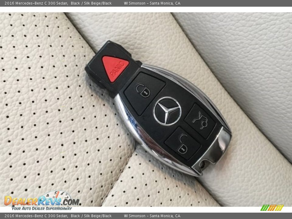 2016 Mercedes-Benz C 300 Sedan Black / Silk Beige/Black Photo #11