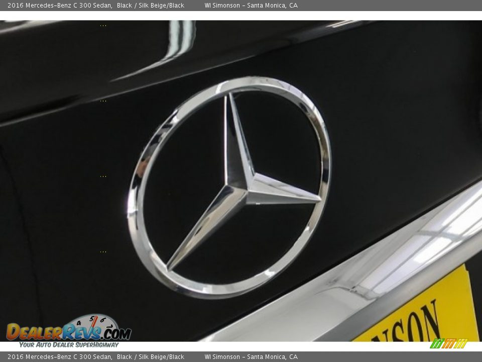 2016 Mercedes-Benz C 300 Sedan Black / Silk Beige/Black Photo #26