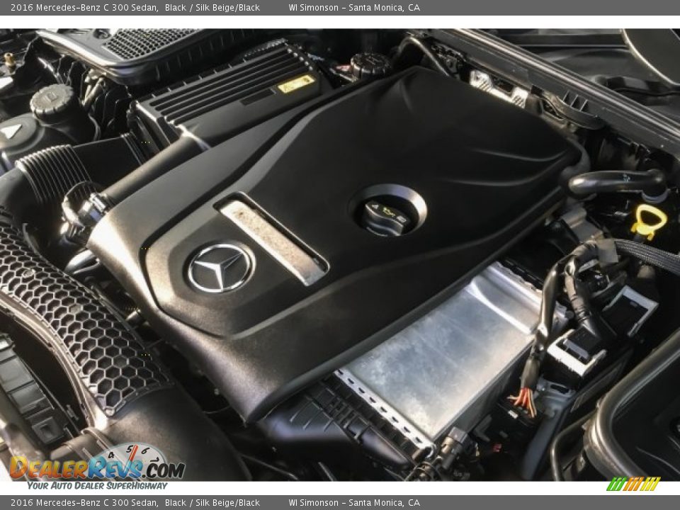 2016 Mercedes-Benz C 300 Sedan Black / Silk Beige/Black Photo #30