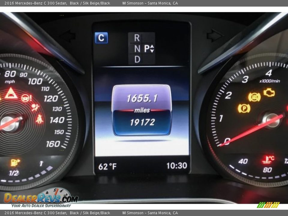 2016 Mercedes-Benz C 300 Sedan Black / Silk Beige/Black Photo #33