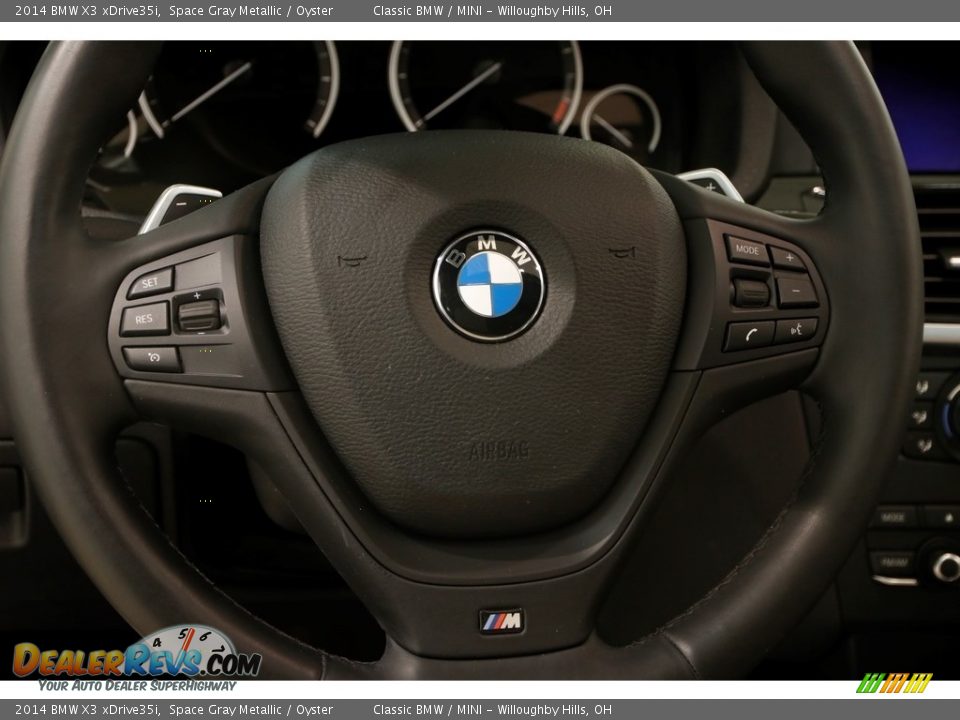 2014 BMW X3 xDrive35i Space Gray Metallic / Oyster Photo #6