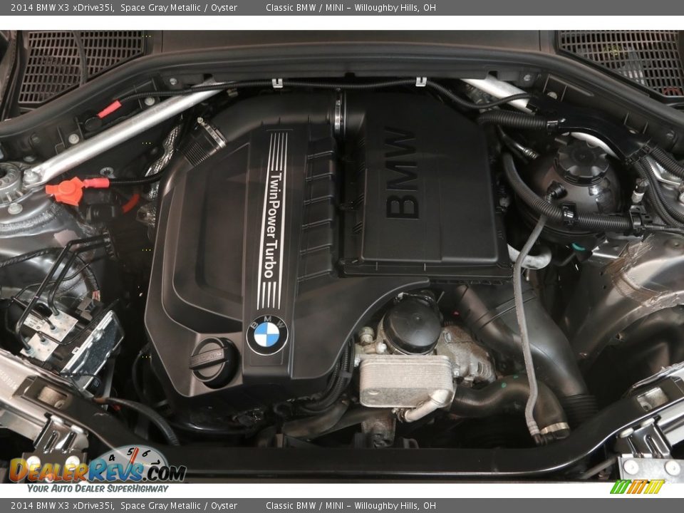 2014 BMW X3 xDrive35i Space Gray Metallic / Oyster Photo #22