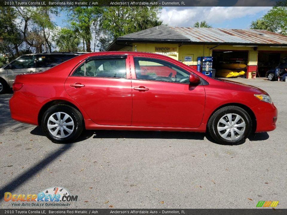 2010 Toyota Corolla LE Barcelona Red Metallic / Ash Photo #2