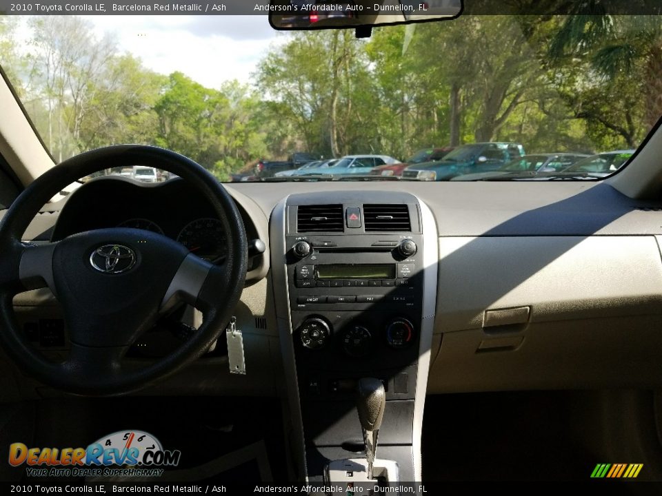 2010 Toyota Corolla LE Barcelona Red Metallic / Ash Photo #12