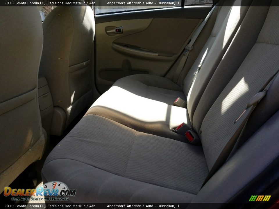 2010 Toyota Corolla LE Barcelona Red Metallic / Ash Photo #15