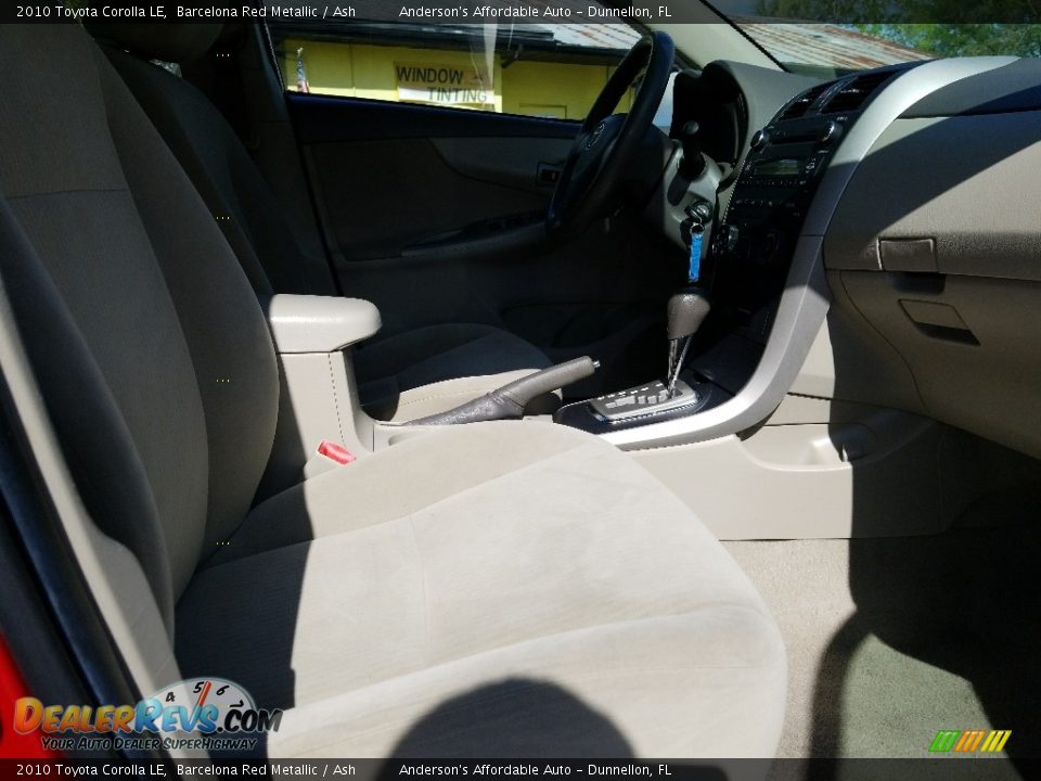 2010 Toyota Corolla LE Barcelona Red Metallic / Ash Photo #18