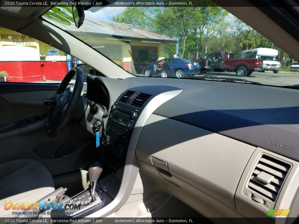2010 Toyota Corolla LE Barcelona Red Metallic / Ash Photo #19