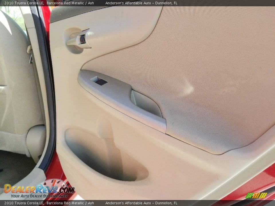 2010 Toyota Corolla LE Barcelona Red Metallic / Ash Photo #20