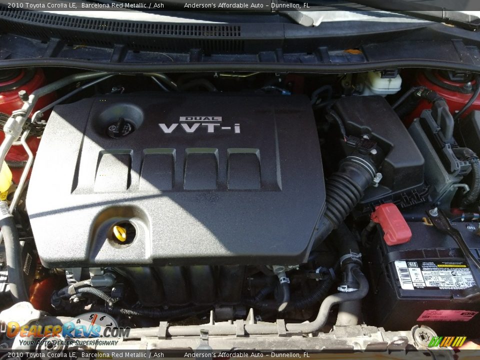 2010 Toyota Corolla LE Barcelona Red Metallic / Ash Photo #24