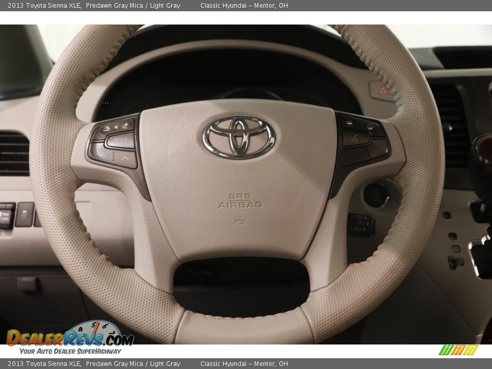 2013 Toyota Sienna XLE Predawn Gray Mica / Light Gray Photo #7