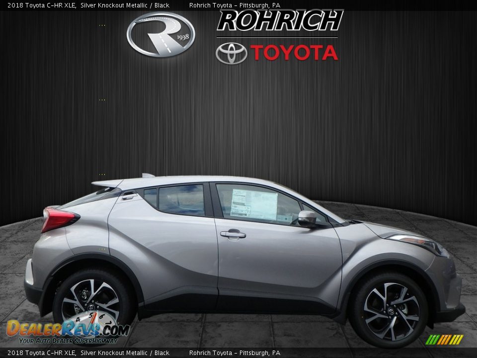2018 Toyota C-HR XLE Silver Knockout Metallic / Black Photo #2