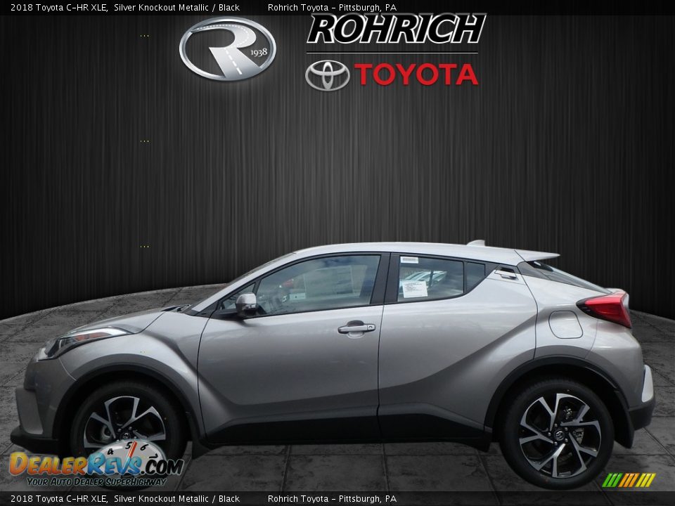 2018 Toyota C-HR XLE Silver Knockout Metallic / Black Photo #3
