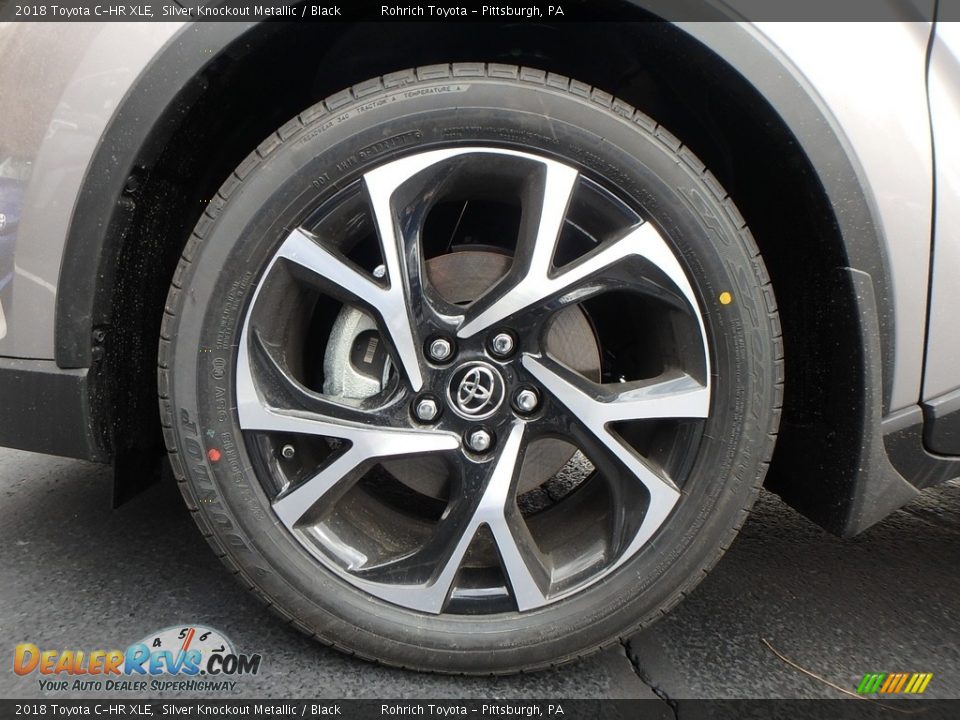 2018 Toyota C-HR XLE Silver Knockout Metallic / Black Photo #5