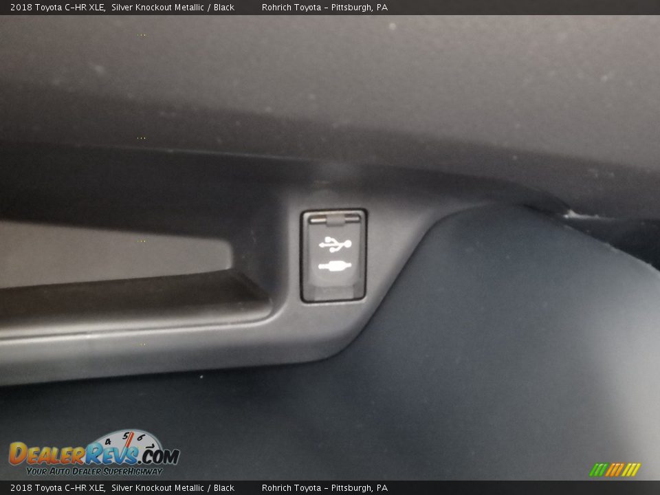 2018 Toyota C-HR XLE Silver Knockout Metallic / Black Photo #13