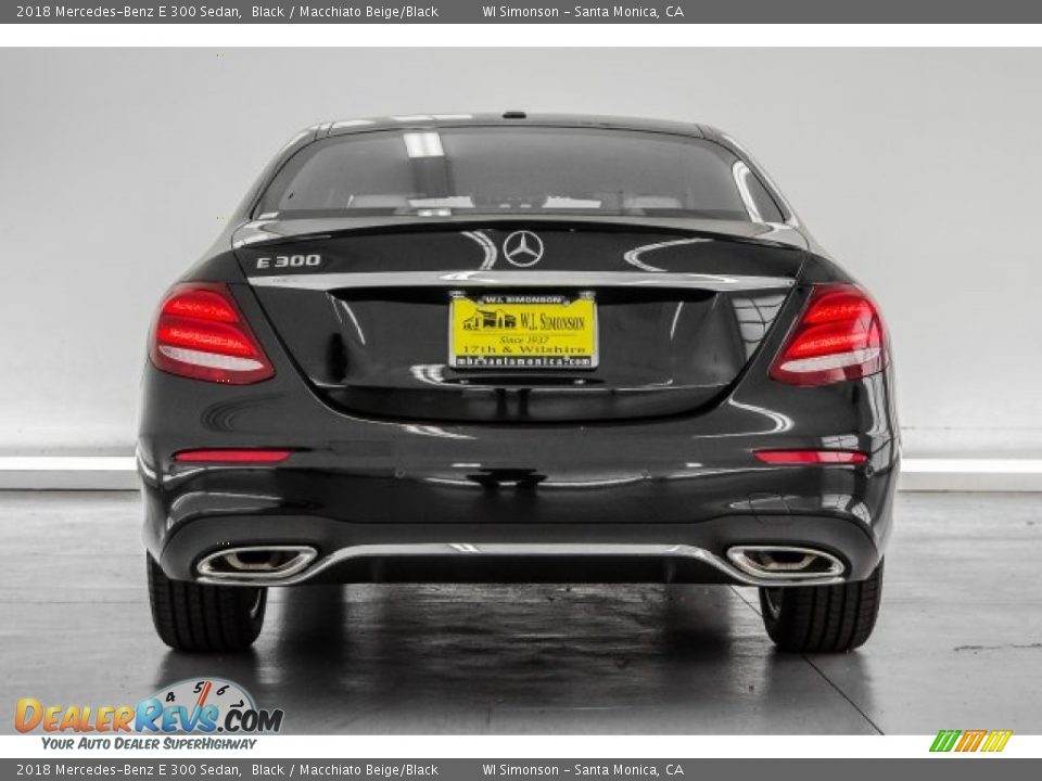 2018 Mercedes-Benz E 300 Sedan Black / Macchiato Beige/Black Photo #4