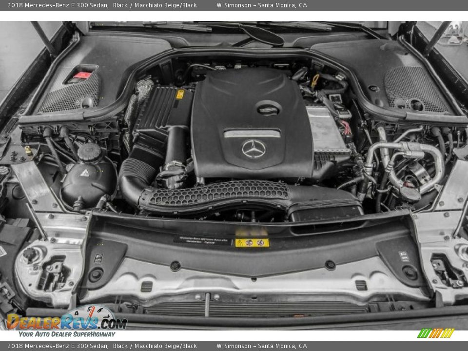 2018 Mercedes-Benz E 300 Sedan Black / Macchiato Beige/Black Photo #8