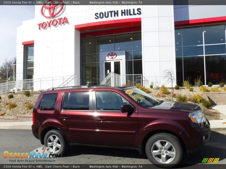 2009 Honda Pilot EX-L 4WD Dark Cherry Pearl / Black Photo #2