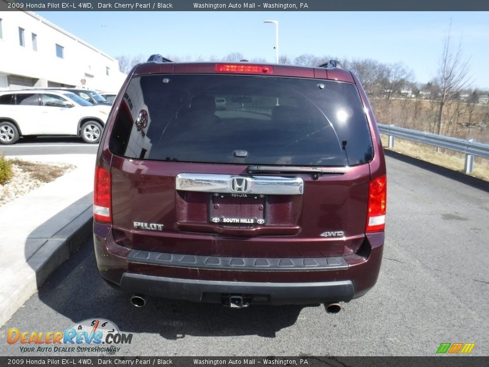 2009 Honda Pilot EX-L 4WD Dark Cherry Pearl / Black Photo #8