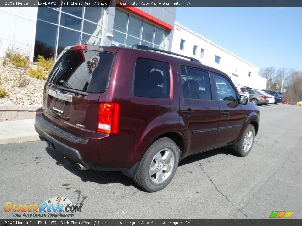 2009 Honda Pilot EX-L 4WD Dark Cherry Pearl / Black Photo #9