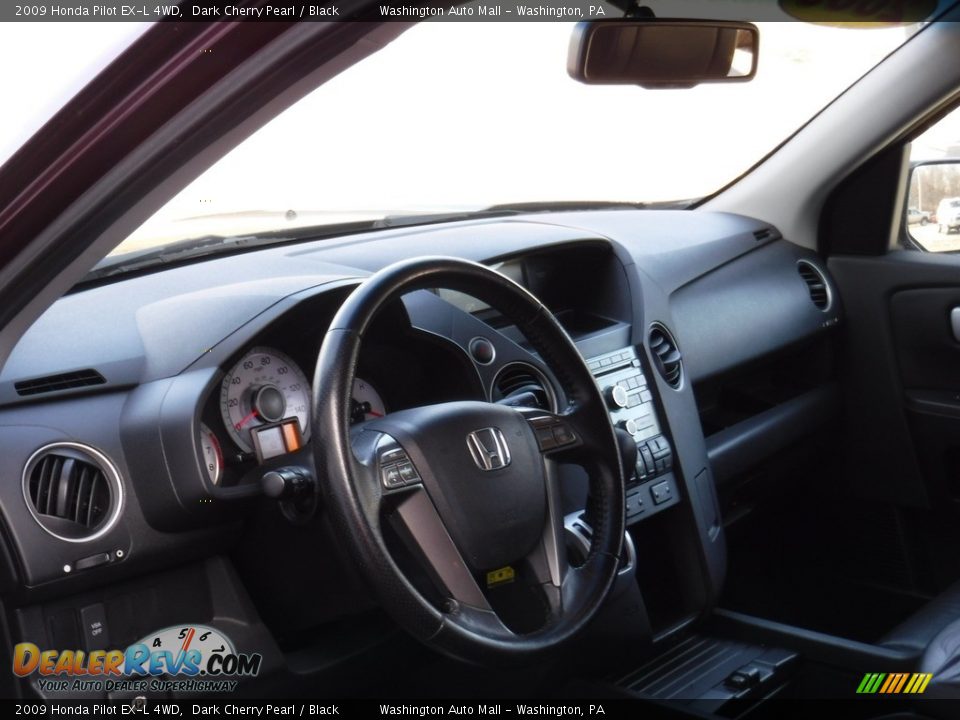2009 Honda Pilot EX-L 4WD Dark Cherry Pearl / Black Photo #13