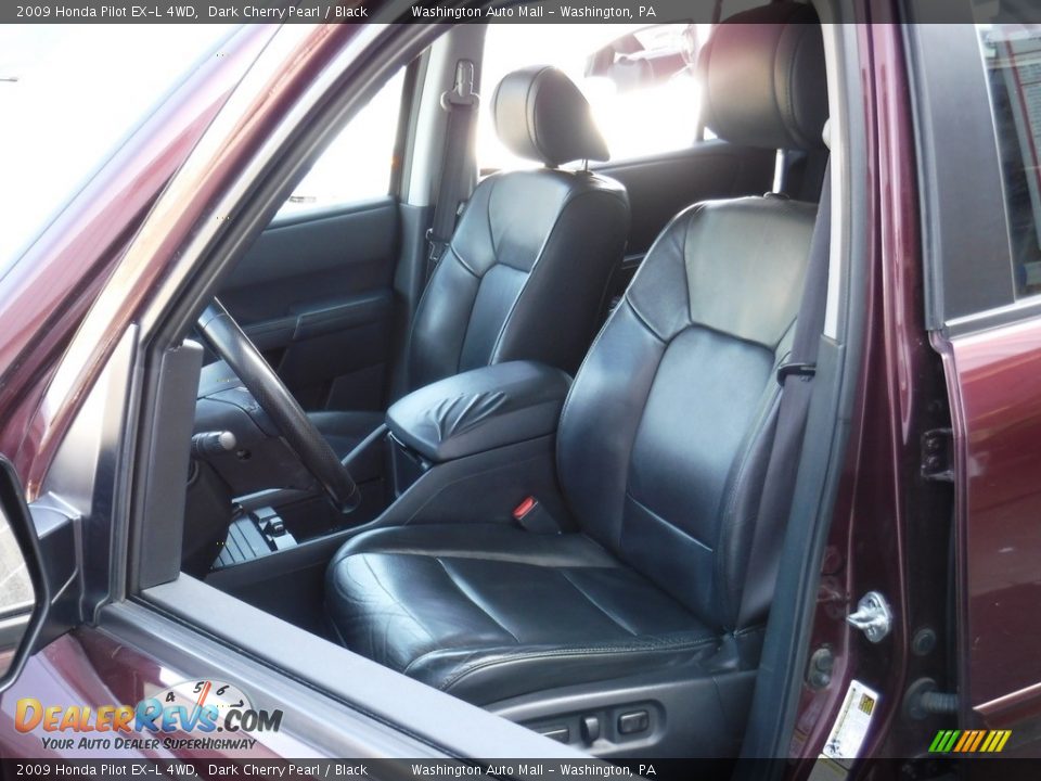 2009 Honda Pilot EX-L 4WD Dark Cherry Pearl / Black Photo #14