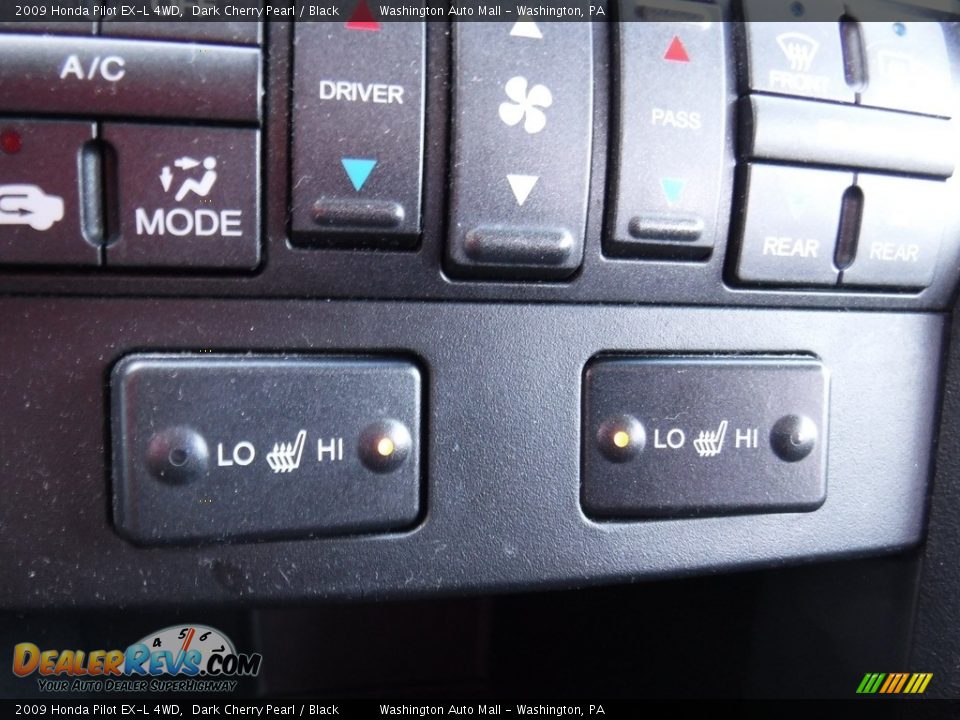 2009 Honda Pilot EX-L 4WD Dark Cherry Pearl / Black Photo #18