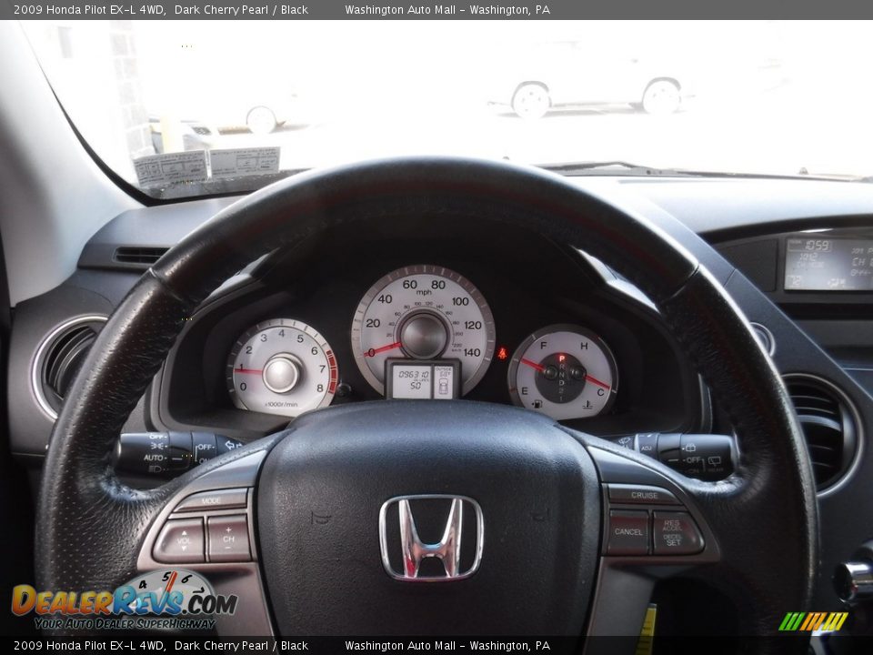 2009 Honda Pilot EX-L 4WD Dark Cherry Pearl / Black Photo #19