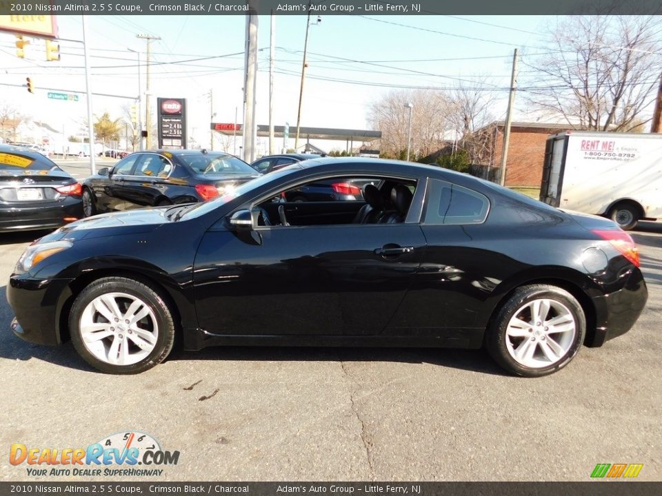2010 Nissan Altima 2.5 S Coupe Crimson Black / Charcoal Photo #2