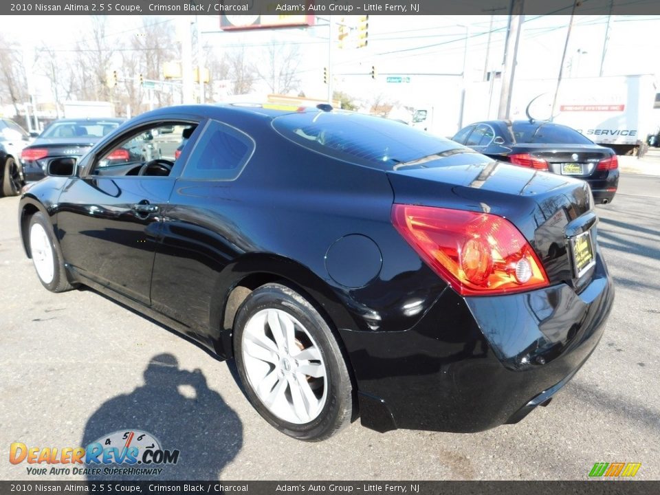 2010 Nissan Altima 2.5 S Coupe Crimson Black / Charcoal Photo #3