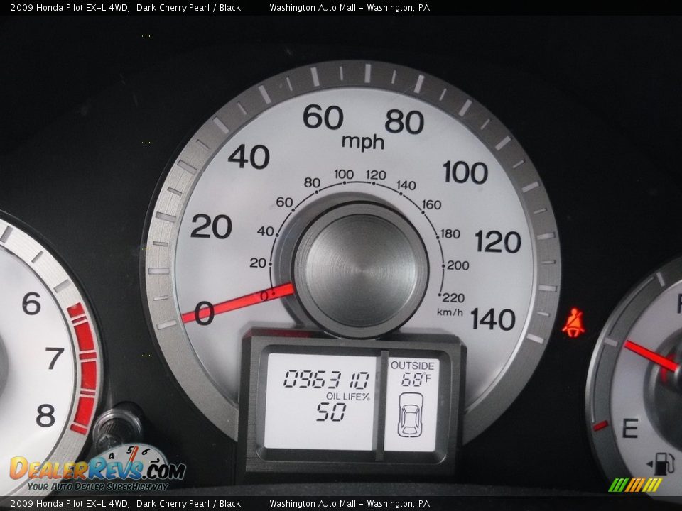 2009 Honda Pilot EX-L 4WD Dark Cherry Pearl / Black Photo #25