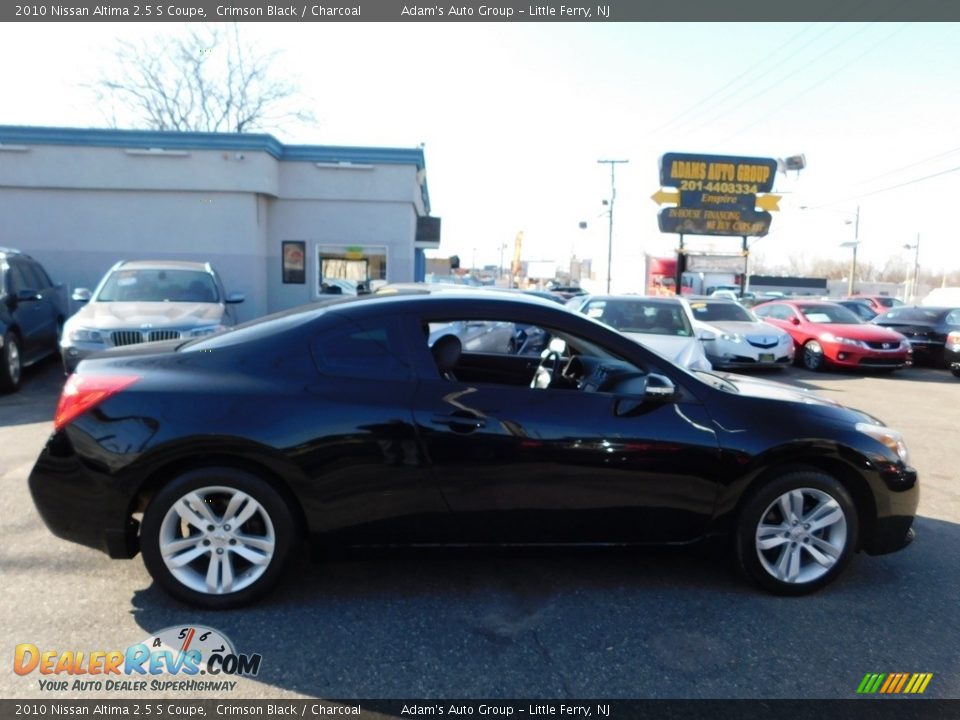 2010 Nissan Altima 2.5 S Coupe Crimson Black / Charcoal Photo #6